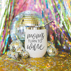 Mom's Turn 12oz Stainless Steel Insulated Travel Mug With Lid BPA Free Hand Wash Only BandsCo Straps