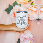 Mom's Turn 12oz Stainless Steel Insulated Travel Mug With Lid BPA Free Hand Wash Only BandsCo Straps