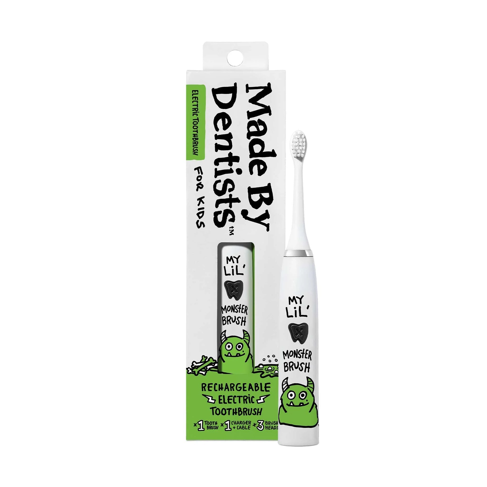 Made By Dentists Kids "Monster" Rechargeable Electric Toothbrush - New This is Beauty US