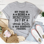 Monitored 24/7 Tee Peachy Sunday