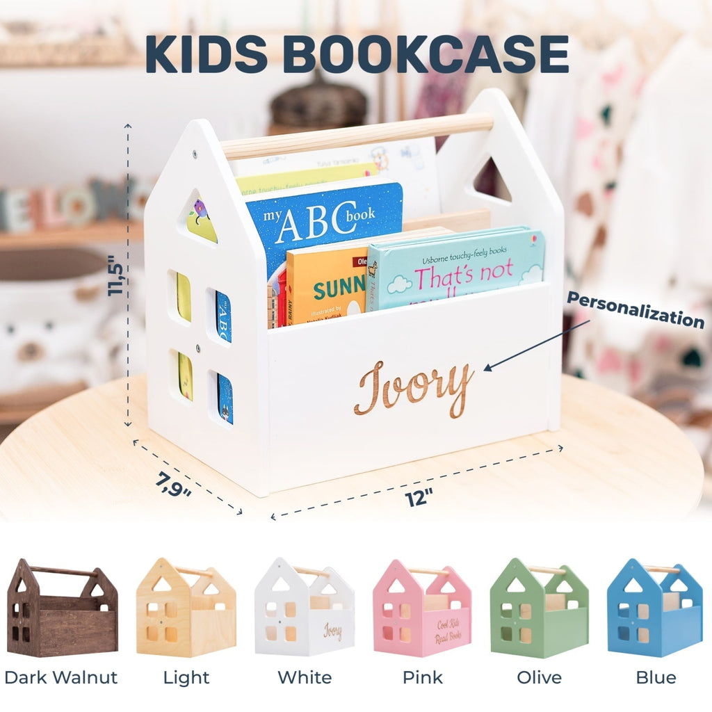 Dark Walnut Montessori Book Shelves - SJB-DIAMOND ELITES