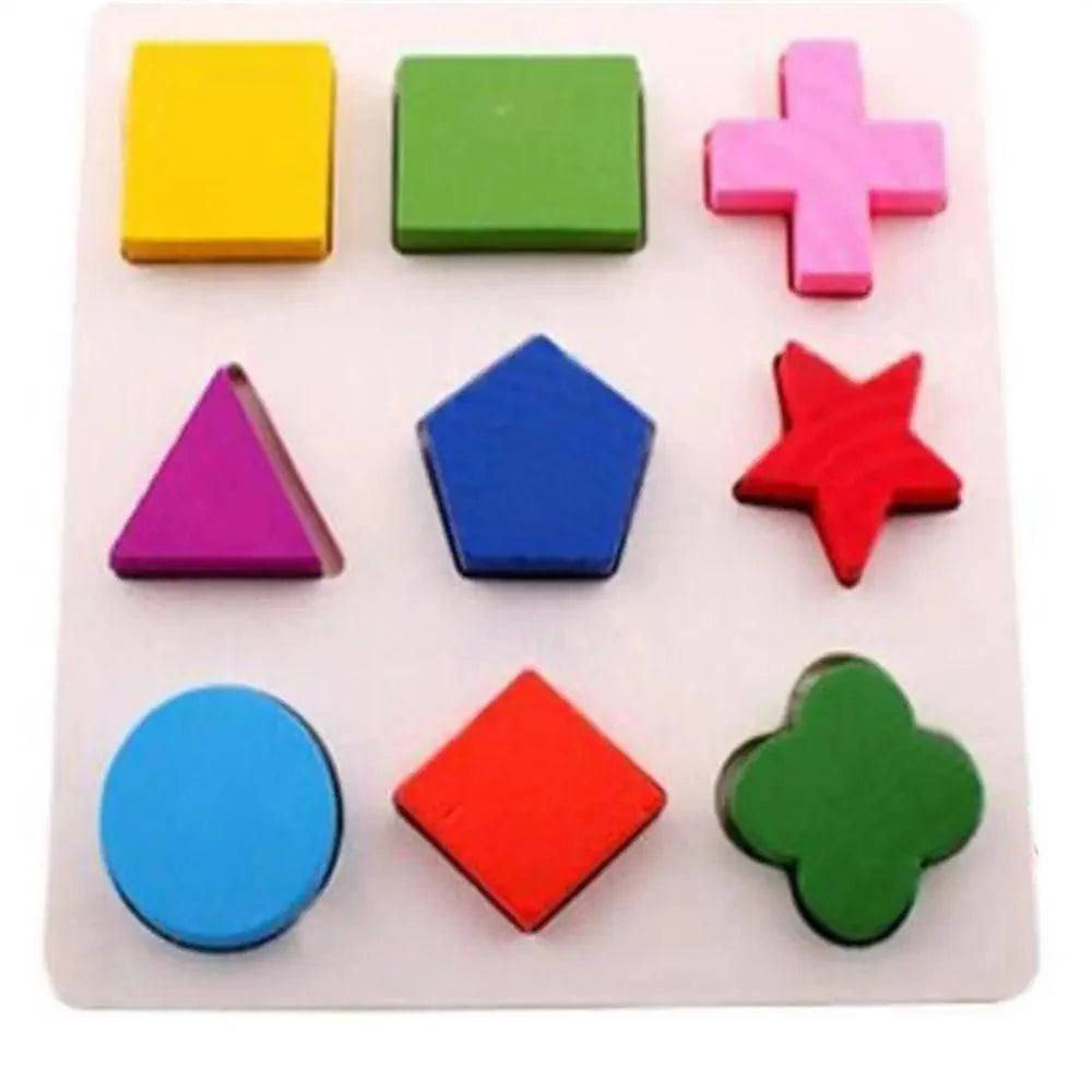 Montessori Cartoon Animal Educational Wooden Beaded Geometry  Digital Clock Puzzles Matching Clock Toy For Children - SJB-DIAMOND ELITES