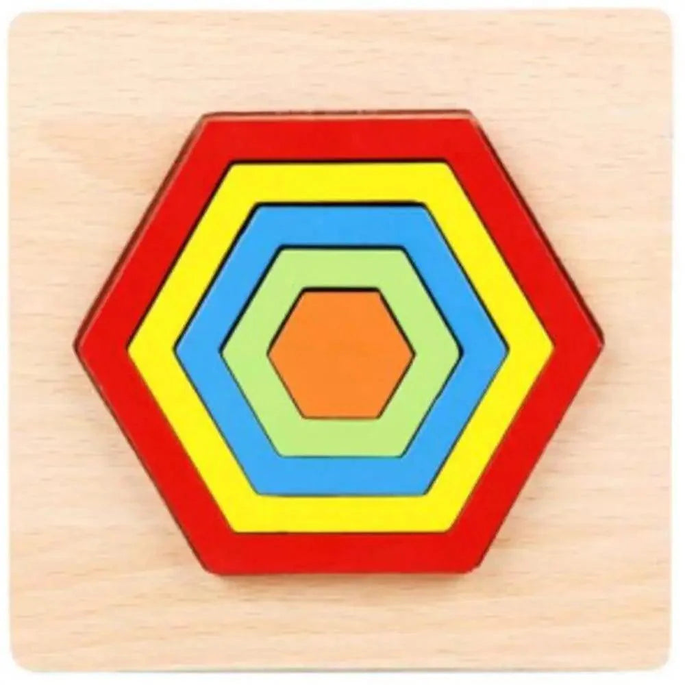 Montessori Cartoon Animal Educational Wooden Beaded Geometry  Digital Clock Puzzles Matching Clock Toy For Children - SJB-DIAMOND ELITES