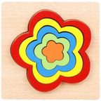 Montessori Cartoon Animal Educational Wooden Beaded Geometry  Digital Clock Puzzles Matching Clock Toy For Children - SJB-DIAMOND ELITES