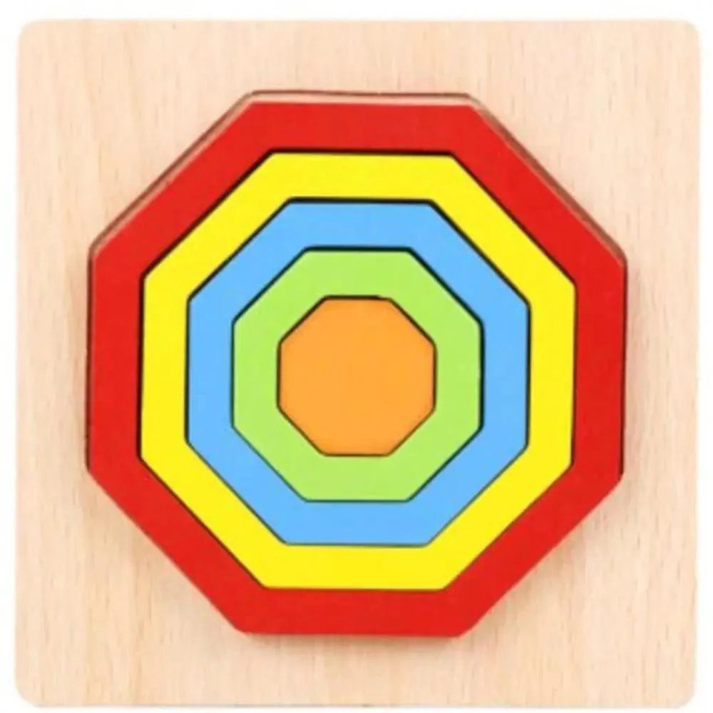 Montessori Cartoon Animal Educational Wooden Beaded Geometry  Digital Clock Puzzles Matching Clock Toy For Children - SJB-DIAMOND ELITES