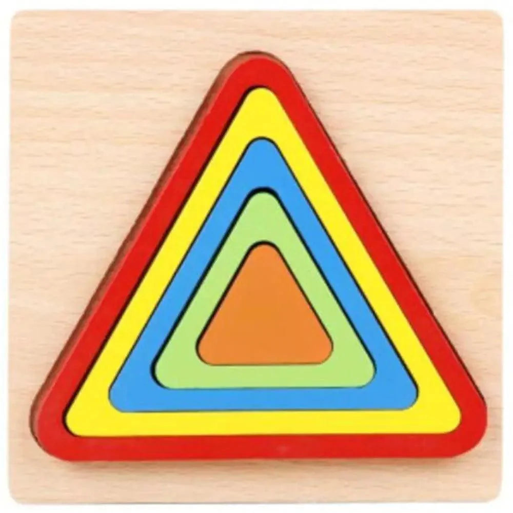 Montessori Cartoon Animal Educational Wooden Beaded Geometry  Digital Clock Puzzles Matching Clock Toy For Children - SJB-DIAMOND ELITES