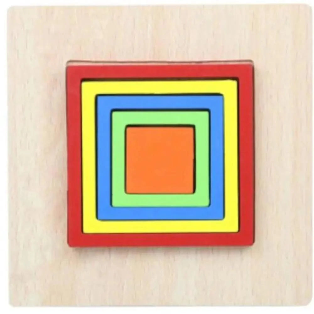 Montessori Cartoon Animal Educational Wooden Beaded Geometry  Digital Clock Puzzles Matching Clock Toy For Children - SJB-DIAMOND ELITES