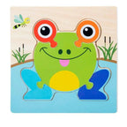 Montessori Games Baby Animals/traffic Kid's Cognition Puzzles Toys Wooden Cartoon Cognition Puzzle Toys Matching Education Game - SJB-DIAMOND ELITES