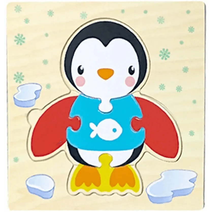Montessori Games Baby Animals/traffic Kid's Cognition Puzzles Toys Wooden Cartoon Cognition Puzzle Toys Matching Education Game - SJB-DIAMOND ELITES