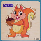 Montessori Games Baby Animals/traffic Kid's Cognition Puzzles Toys Wooden Cartoon Cognition Puzzle Toys Matching Education Game - SJB-DIAMOND ELITES