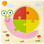 Montessori Games Baby Animals/traffic Kid's Cognition Puzzles Toys Wooden Cartoon Cognition Puzzle Toys Matching Education Game - SJB-DIAMOND ELITES
