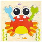 Montessori Games Baby Animals/traffic Kid's Cognition Puzzles Toys Wooden Cartoon Cognition Puzzle Toys Matching Education Game - SJB-DIAMOND ELITES