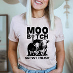 Moo Get Out The Hay Tee - SJB-DIAMOND ELITES
