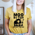 Moo Get Out The Hay Tee - SJB-DIAMOND ELITES