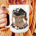 Moo I Mean Boo Ceramic Mug 15oz Peachy Sunday