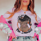 Moo I Mean Boo Cow Tee Peachy Sunday