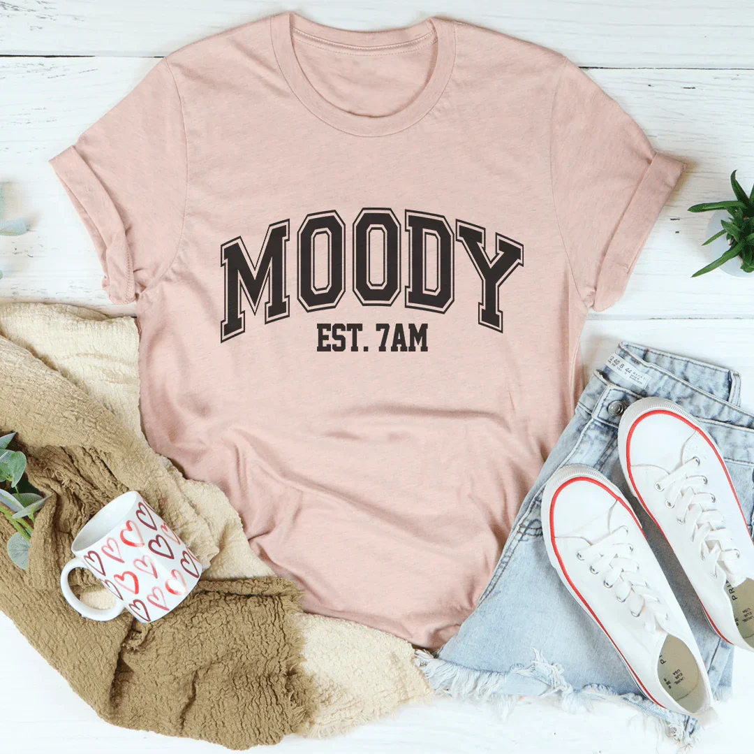 Moody Est. 7am Tee Peachy Sunday