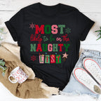 Most Likely To Be On The Naughty List Tee Peachy Sunday
