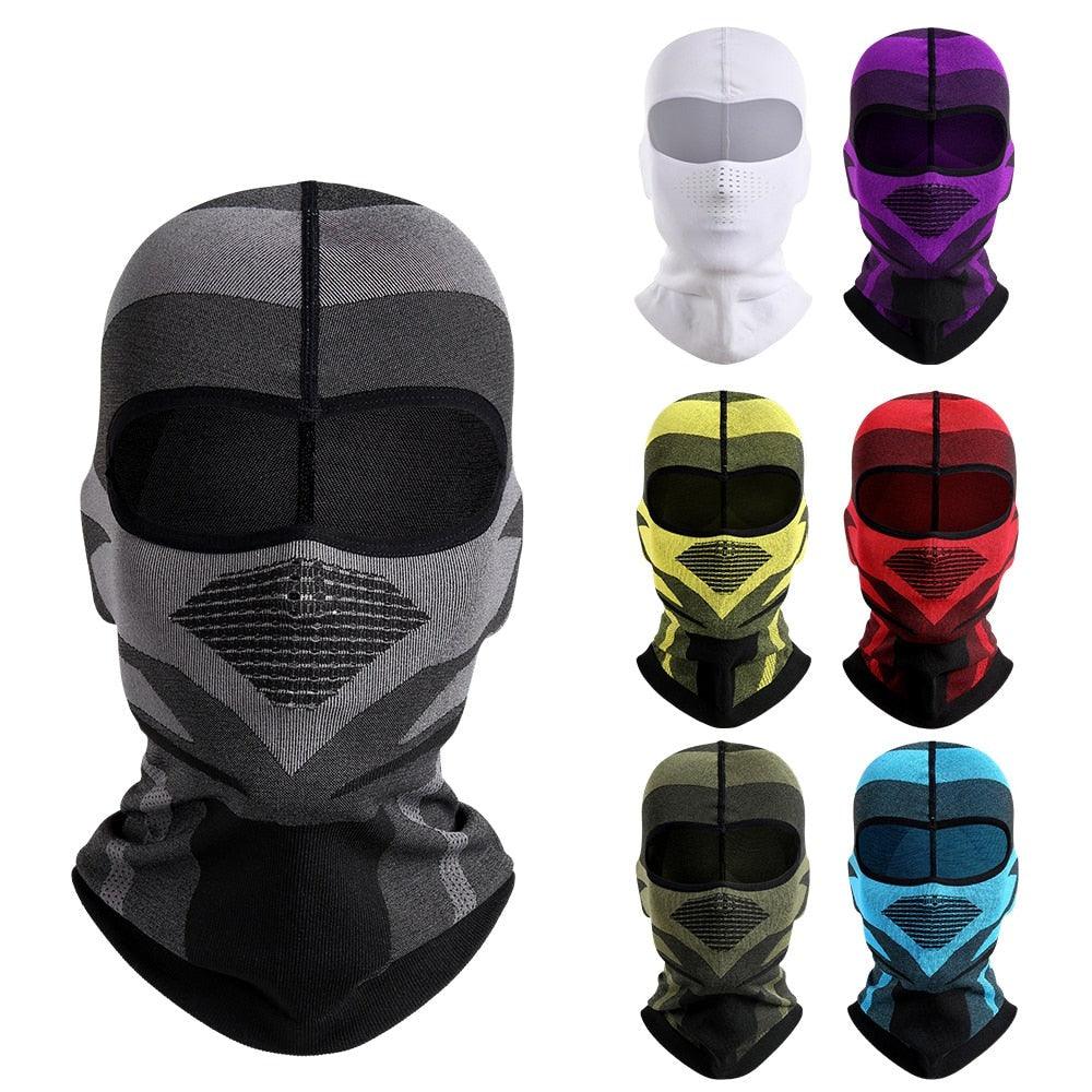Motorcycle Balaclava Full Face Mask Breathable Moto Motorbike Cycling Hood Cap Windproof Racing Riding Motocross Summer Men Face Scarf Mask Sunscreen Dustproof Army Cycling Hunting Fishing Tactical Airsoft Hat Stevvex