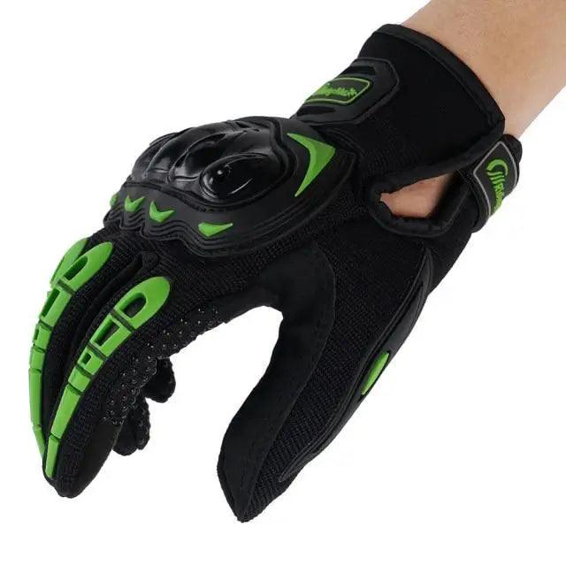 Motorcycle Breathable Glove Strong PVC Touch Screen Full Finger Motorbike Racing Riding Bicycle Summer Gloves Stevvex