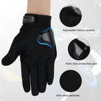 Motorcycle Breathable Glove Strong PVC Touch Screen Full Finger Motorbike Racing Riding Bicycle Summer Gloves Stevvex