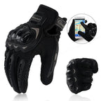 Motorcycle Breathable Glove Strong PVC Touch Screen Full Finger Motorbike Racing Riding Bicycle Summer Gloves Stevvex