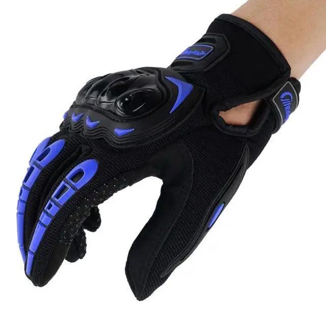 Motorcycle Breathable Glove Strong PVC Touch Screen Full Finger Motorbike Racing Riding Bicycle Summer Gloves Stevvex