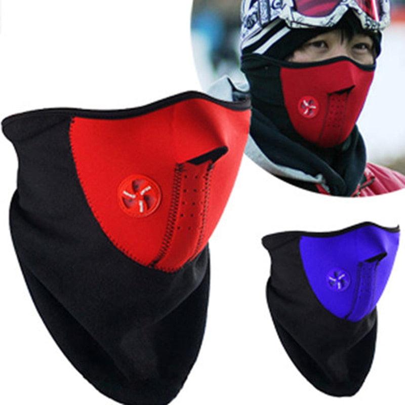 Motorcycle Face Mask Outdoor Cycling Helmet Bandana Hood Ski Sport Neck Half Face Mask Windproof Dustproof Winter Hiking Scarves Half Mask Balaclava Ski Mask with Ear Loop Adjustable Windproof Balaclava Half Face Mask Windproof Men Women Stevvex