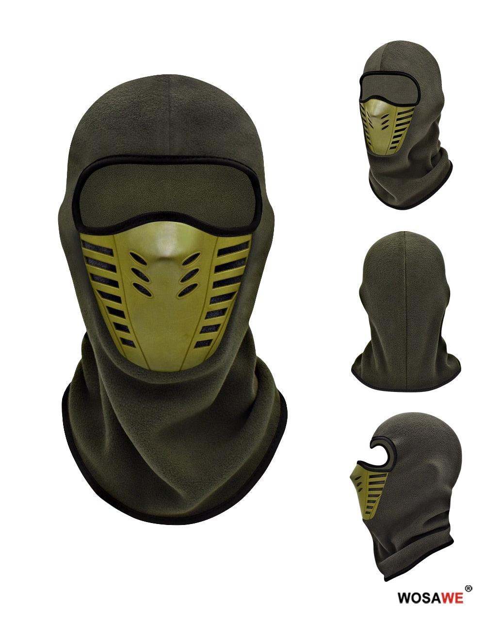 Motorcycle Mask Fleece Thermal Face Mask Keep Warm Moto Riding Balaclava Motorbike Biker Winter Windproof Ski Mask Men Women Airsoft Hat Cold Weather Balaclava Ski Mask for Men Windproof Thermal Winter Scarf Mask Women Neck Warmer Hood for Cycling Stevvex