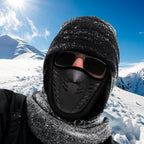 Motorcycle Mask Fleece Thermal Face Mask Keep Warm Moto Riding Balaclava Motorbike Biker Winter Windproof Ski Mask Men Women Airsoft Hat Cold Weather Balaclava Ski Mask for Men Windproof Thermal Winter Scarf Mask Women Neck Warmer Hood for Cycling Stevvex