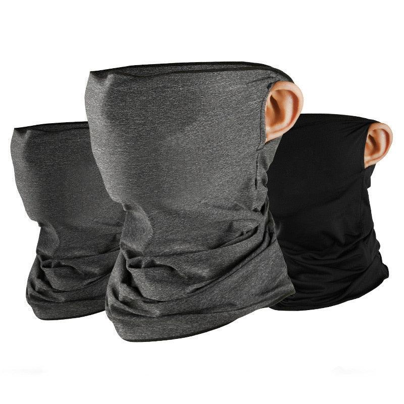 Motorcycle Windproof Sun Protect Cycling Face Neck Mask Headwear Scarf Bandana Hood Half Breathable Dustproof Hang-Ear Cap Motorcycle Protect Cycling Face Mask Anti-UV Neck Hood Half Face Breathable Dustproof Headband Triangle Sport Scarf Stevvex