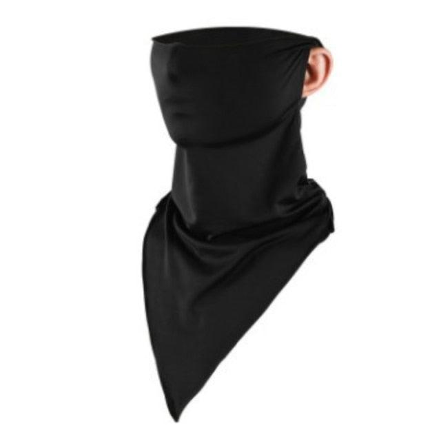 Motorcycle Windproof Sun Protect Cycling Face Neck Mask Headwear Scarf Bandana Hood Half Breathable Dustproof Hang-Ear Cap Motorcycle Protect Cycling Face Mask Anti-UV Neck Hood Half Face Breathable Dustproof Headband Triangle Sport Scarf Stevvex