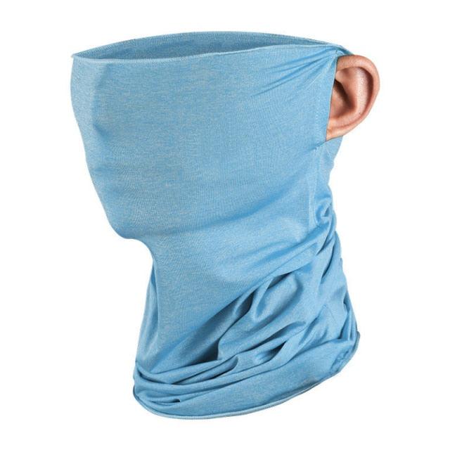 Motorcycle Windproof Sun Protect Cycling Face Neck Mask Headwear Scarf Bandana Hood Half Breathable Dustproof Hang-Ear Cap Motorcycle Protect Cycling Face Mask Anti-UV Neck Hood Half Face Breathable Dustproof Headband Triangle Sport Scarf Stevvex