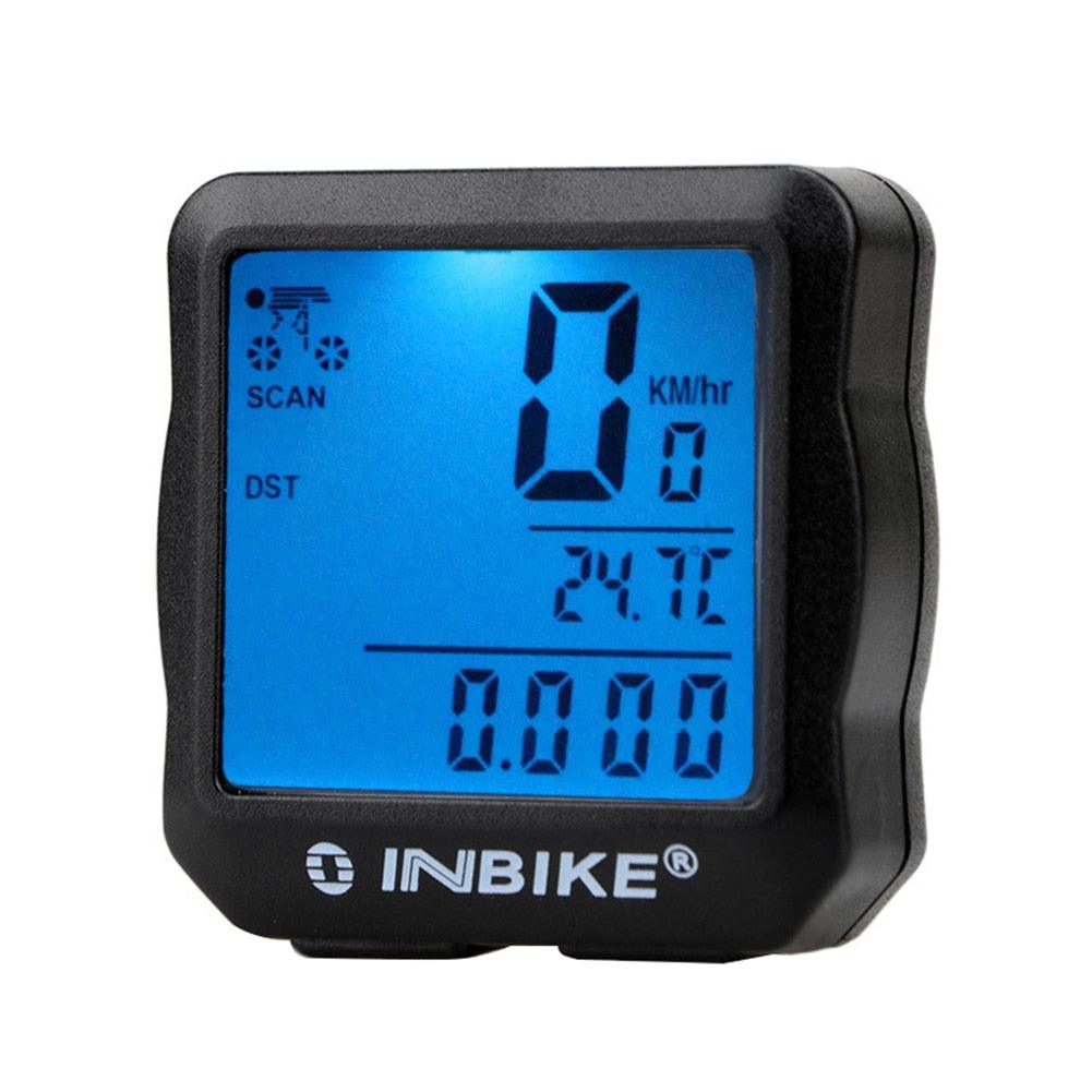 Mountain Bicycle Computer Wired Speedometer Bicycle Tracker Luminous Road Bike Bicycle Odometer Wireless Waterproof Cycle Bike Computer With LCD Display Max Distance Time For Trainer Stevvex