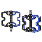 Mountain Bicycle Pedals Cycling Ultralight Aluminum Alloy 3 Bearings Pedals Bike Pedals Flat Bike Pedal Ultra-Light Aluminum Alloy Sealed Bearing With Cleats Pedal Suitable For Mountain Bike Bicycle Stevvex
