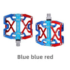 Mountain Bicycle Pedals Cycling Ultralight Aluminum Alloy 3 Bearings Pedals Bike Pedals Flat Bike Pedal Ultra-Light Aluminum Alloy Sealed Bearing With Cleats Pedal Suitable For Mountain Bike Bicycle Stevvex