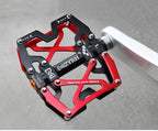 Mountain Bicycle Pedals Cycling Ultralight Aluminum Alloy 3 Bearings Pedals Bike Pedals Flat Bike Pedal Ultra-Light Aluminum Alloy Sealed Bearing With Cleats Pedal Suitable For Mountain Bike Bicycle Stevvex