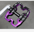Mountain Bicycle Pedals Cycling Ultralight Aluminum Alloy 3 Bearings Pedals Bike Pedals Flat Bike Pedal Ultra-Light Aluminum Alloy Sealed Bearing With Cleats Pedal Suitable For Mountain Bike Bicycle Stevvex
