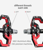 Mountain Bicycle Pedals Cycling Ultralight Aluminum Alloy 3 Bearings Pedals Bike Pedals Flat Bike Pedal Ultra-Light Aluminum Alloy Sealed Bearing With Cleats Pedal Suitable For Mountain Bike Bicycle Stevvex