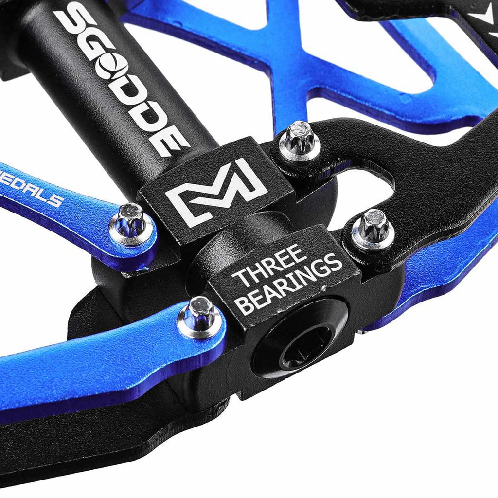 Mountain Bike 1 Pair Pedals Aluminum Alloy Cycling Bicycle Ultralight Wide Platform Anti-slip Pedal Bike Pedals Metal Bicycle Pedals Sealed Bearing Aluminum Alloy Mountain Bike Pedals Flat Stevvex