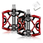 Mountain Bike 1 Pair Pedals Aluminum Alloy Cycling Bicycle Ultralight Wide Platform Anti-slip Pedal Bike Pedals Metal Bicycle Pedals Sealed Bearing Aluminum Alloy Mountain Bike Pedals Flat Stevvex