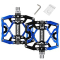 Mountain Bike 1 Pair Pedals Aluminum Alloy Cycling Bicycle Ultralight Wide Platform Anti-slip Pedal Bike Pedals Metal Bicycle Pedals Sealed Bearing Aluminum Alloy Mountain Bike Pedals Flat Stevvex