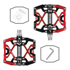 Mountain Bike 1 Pair Pedals Aluminum Alloy Cycling Bicycle Ultralight Wide Platform Anti-slip Pedal Bike Pedals Metal Bicycle Pedals Sealed Bearing Aluminum Alloy Mountain Bike Pedals Flat Stevvex