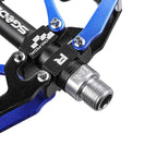 Mountain Bike 1 Pair Pedals Aluminum Alloy Cycling Bicycle Ultralight Wide Platform Anti-slip Pedal Bike Pedals Metal Bicycle Pedals Sealed Bearing Aluminum Alloy Mountain Bike Pedals Flat Stevvex