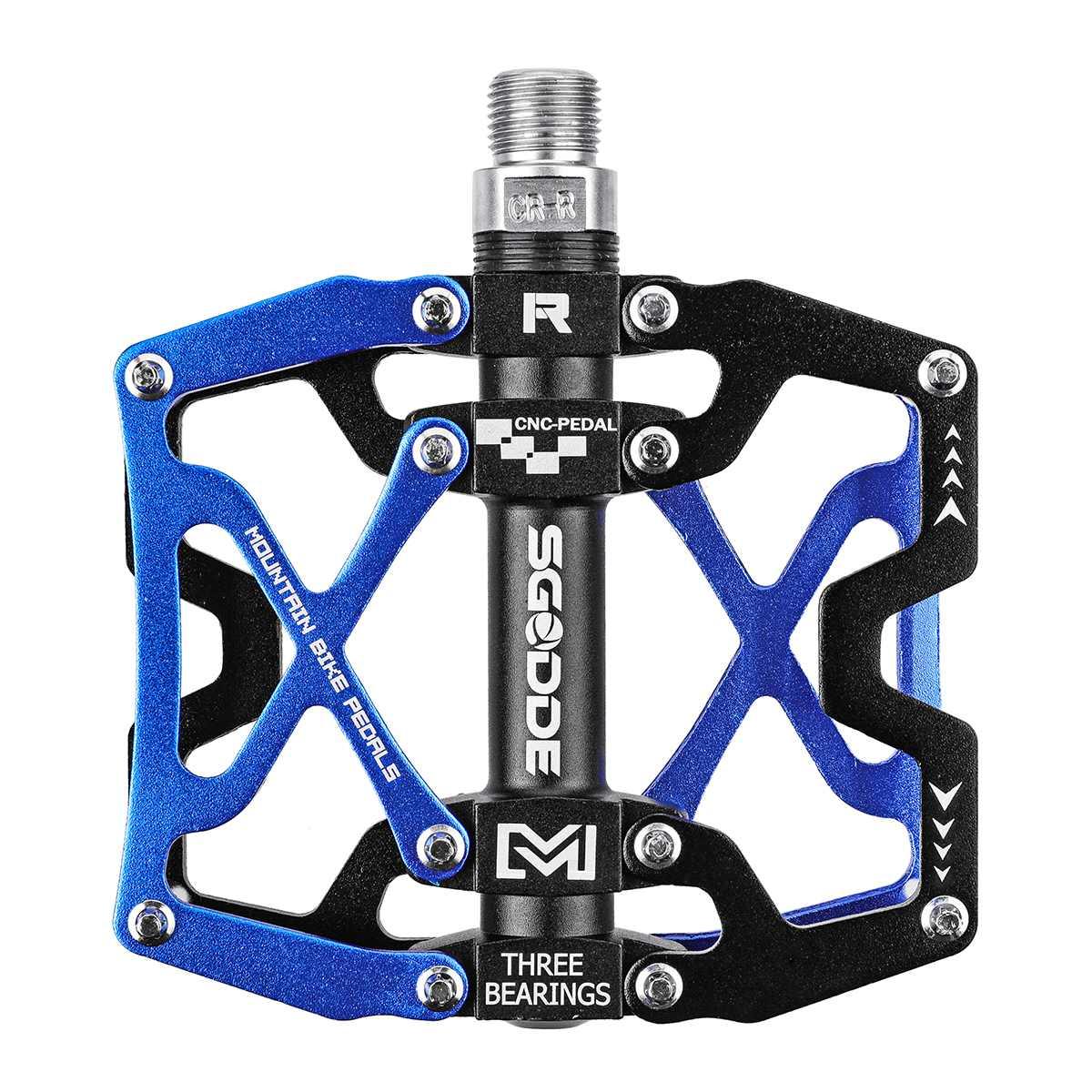 Mountain Bike 1 Pair Pedals Aluminum Alloy Cycling Bicycle Ultralight Wide Platform Anti-slip Pedal Bike Pedals Metal Bicycle Pedals Sealed Bearing Aluminum Alloy Mountain Bike Pedals Flat Stevvex