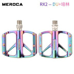 Mountain Bike Flat Pedals Aluminum Alloy Anti-Skid Pedal Sealed DU Bearing Pedal Bicycle Parts Sealed Bearing Mountain Bicycle Flat Pedals Lightweight Aluminum Alloy Wide Platform Cycling Pedal -Universal Lightweight Aluminum Alloy Platform Stevvex