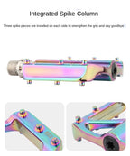 Mountain Bike Flat Pedals Aluminum Alloy Anti-Skid Pedal Sealed DU Bearing Pedal Bicycle Parts Sealed Bearing Mountain Bicycle Flat Pedals Lightweight Aluminum Alloy Wide Platform Cycling Pedal -Universal Lightweight Aluminum Alloy Platform Stevvex