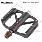 Mountain Bike Flat Pedals Aluminum Alloy Anti-Skid Pedal Sealed DU Bearing Pedal Bicycle Parts Sealed Bearing Mountain Bicycle Flat Pedals Lightweight Aluminum Alloy Wide Platform Cycling Pedal -Universal Lightweight Aluminum Alloy Platform Stevvex