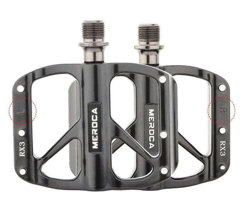 Mountain Bike Flat Pedals Aluminum Alloy Anti-Skid Pedal Sealed DU Bearing Pedal Bicycle Parts Sealed Bearing Mountain Bicycle Flat Pedals Lightweight Aluminum Alloy Wide Platform Cycling Pedal -Universal Lightweight Aluminum Alloy Platform Stevvex