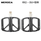 Mountain Bike Flat Pedals Aluminum Alloy Anti-Skid Pedal Sealed DU Bearing Pedal Bicycle Parts Sealed Bearing Mountain Bicycle Flat Pedals Lightweight Aluminum Alloy Wide Platform Cycling Pedal -Universal Lightweight Aluminum Alloy Platform Stevvex
